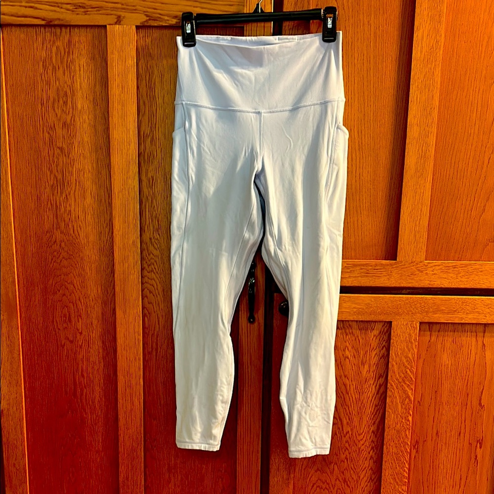 Lululemon leggings size 8 Light Blue High-Waisted Leggings